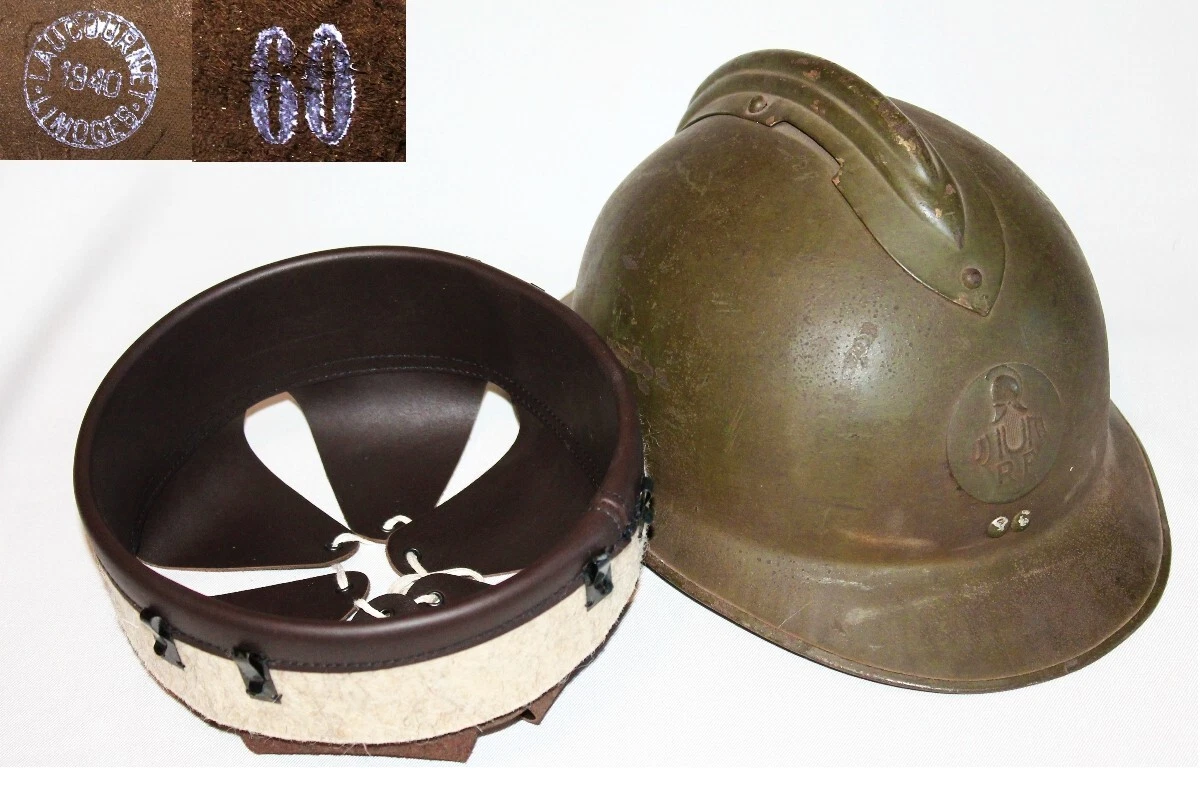 Jugulaire En Cuir Pour Casque Adrian M26 - 1926-1939 - France - WW1 WW2
