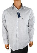 Club Room Mens Shirt New M 15- 15.5 Black Check Long Sleeves