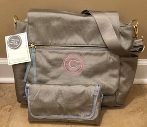 New Pottery Barn Kids The Ultimate Diaper Bag Gray Aqua