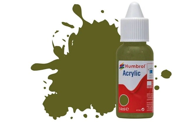 Humbrol DB0150 - HUMBROL Acrylic Dropper Bottle 14ML No.150 Forest Green Matt