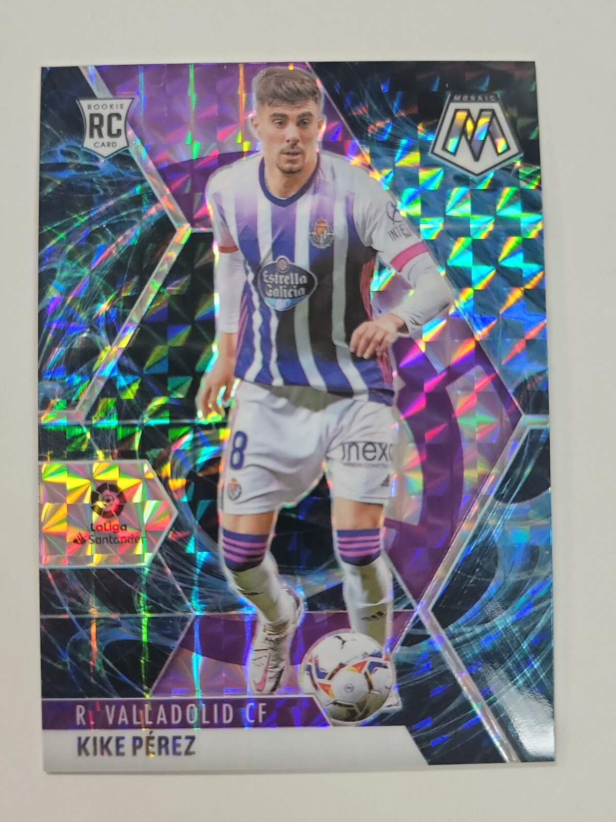 20/21 Mosaic #87 Kike Perez Genesis Retail Refractor RC SSP Real Valladolid CF