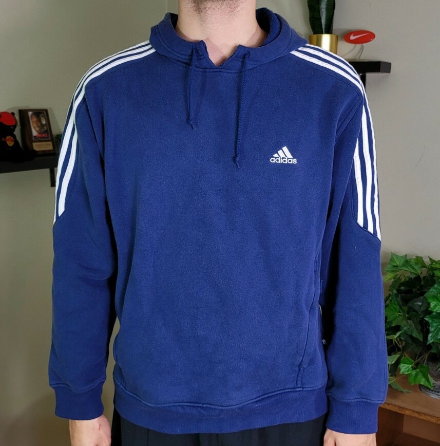 Vintage 90s Adidas Hoodie Sweatshirt 