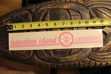 HIC Hawaiian Island Creations Surfboards Huge Clear Neon Vintage Surfing STICKER