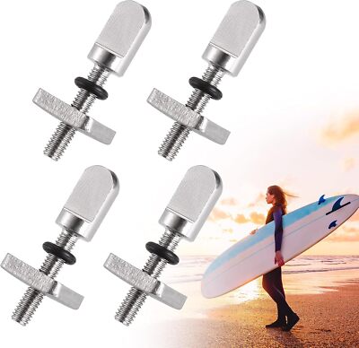 2/4/6 Stück Edelstahl Fin Box Schraube und Plättchen für US-Box Finne Surfboard