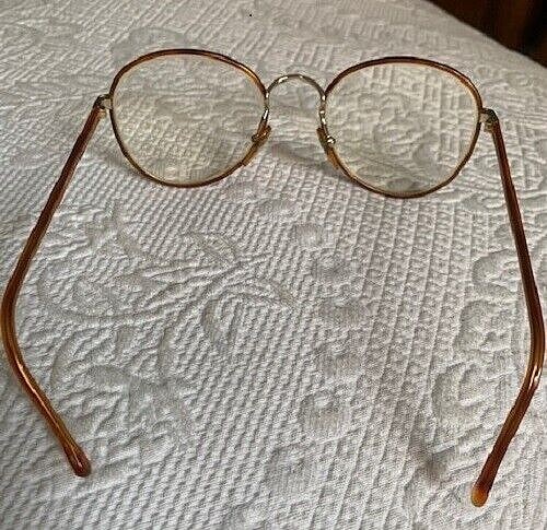 VINTAGE OLEG CASSINI TORTOISE EYEGLASSES MADE IN ITALY WITH BURGUNDY HARD CASE - Picture 7 of 12