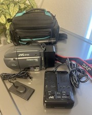 JVC GR-AX30 Compact VHS Camcorder With Case, Battery, Charger -Tested/Works