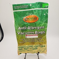 EnviroCare 3pk Vacuum Bags Kenmore Canister Type C  Q 5055, 50557  50558