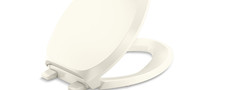 KOHLER Toilet Seat Biscuit French Curve Quiet-Close Elongated ReadyLatch