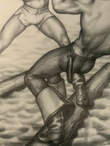 Tom Of Finland Lithographie 11x15 Vintage Original auf Mattkarton um 1990 - Bild 2 von 6