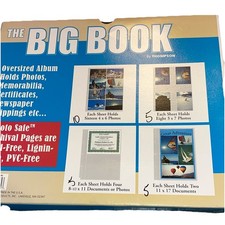 The Big Book By Thompson Oversized Photo Album 25 REFILL PAGES ONLY