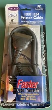 Vintage Belkin IBM Parallel Printer Cable Circuit City 6" F2A046-06-C NIP NEW