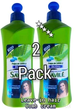 2pck SAVILE CURLS BIOTIN HAIR COMB CREAM 10.13 OZ EA PULPA SABILA BIOTINA RIZOS⚡