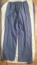 Columbia Sportswear PVC Rain Pants: Men  s Size Large L- Navy Blue