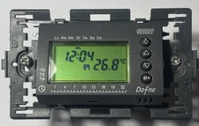 Termostato cronotermostato  Vemer Dafne Nero  Batteria  Da Incasso VN166500