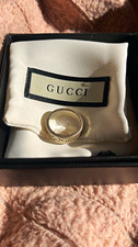 Gucci Signed Silver GG Band Ring Size 7 Metal No Stone 0 Gemstones