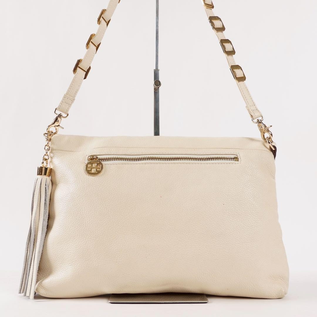 Tory Burch 2-way Shoulder Bag Clutch Tassel Leather Women's From Japan thumbnail 5