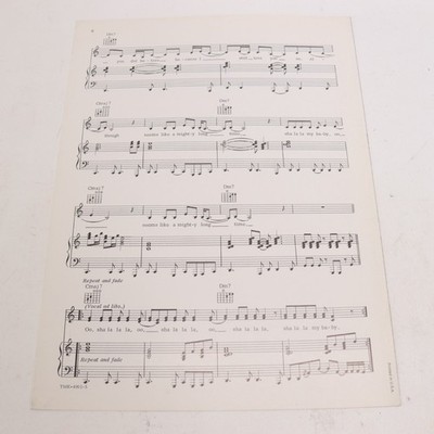 Barbara Lewis Hello Stranger Piano Voice Sheet Music 1973