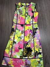 Calvin Klein Floral Sleeveless Sheath Dress Size 4