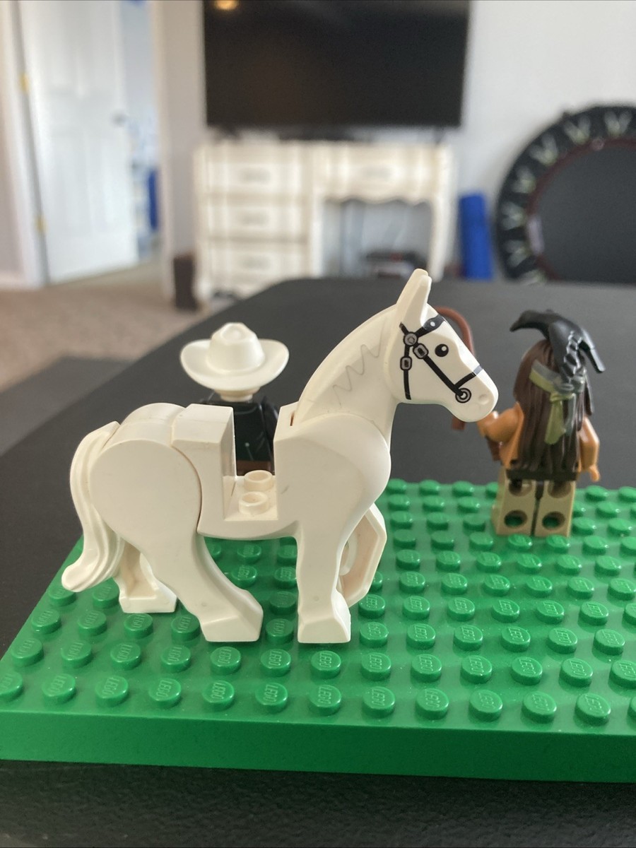 シルバー925 Lego Lone Ranger Western West Tonto Silver Minifigs Whip Gun 79109