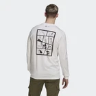 adidas x Disney Men's Long Sleeve T-Shirt White Cotton Graphic Tee HN4521