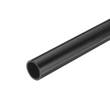PVC Rigid Round Pipe 21mm ID 25mm OD 0.35m Black High Impact