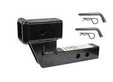 50908 Trailer Hitch Riser for 2 Inch Receiver with 4 Inch Rise  Drop with