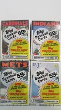 1986 Topps baseball lot of 4 cello packs
