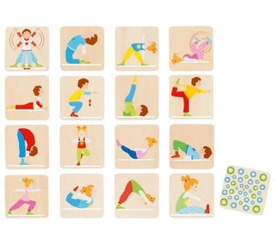 Goki 56647 Memo gymnastic exercises Skill Games, Multicoloured (US IMPORT)