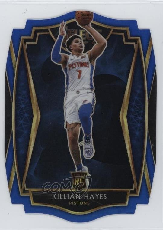 2020 Panini Select Premier Level Blue Prizm Die-Cut /249 Killian Hayes #181 3tb