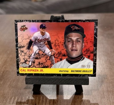 2025 Topps Chrome Platinum Cal Ripken Jr. #305 Black Toile 8/10  JERSEY MATCH