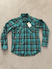 Iron Heart IHSH-355-GRN Flannel Shirt – Size M
