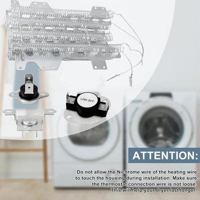 Dryer Heating Element for 3 Wire samsung DVE52M8650V/A3 DVE54R7600C/A3 DVE45R63
