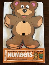 VTG 1987 Teddy Bear Dressing Numbers Milliken Homeschool Preschool Kindergarten