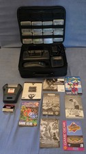 Sega Game Gear Bundle 8 Games Game Genie Super Wide Gear - Working Condition