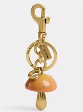 New Authentic Coach Mushroom bag charm