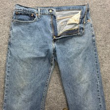 Levi's 502 Jeans Men's 36x32 Blue Straight Leg Denim Regular Fit Casual