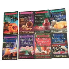 8 Cookies & Chance Cozy Mysteries Lot -Catherine Bruns -LIKE NEW -Gemma Halliday
