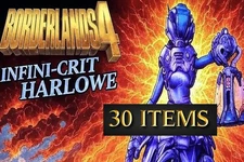 Borderlands 4🌟INFINI-CRIT HARLOWE 4.0 BUILD 🌟 30 GOD ROLL ITEMS 🌟 PS5/XBOX/PC