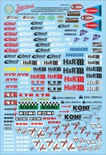 Federung / Stossdampfer 2 1/18 - 1/12 Na&szlig;schiebebild Decal 170x120mm INTERDECAL