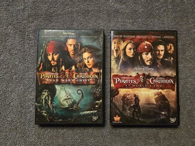 Disney Pirates of the Caribbean 2 DVD Lot Johnny Depp Keira Knightley