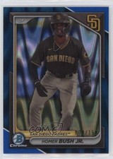 2024 Bowman Chrome Prospects Blue RayWave Refractor 4/150 Homer Bush Jr 0o4t