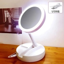 10x Led Magnifying Lighted Vanity Mirror Foldable Desk Makeup Flexible 10x Led Magnifying Lighted Vanity Mirror Foldable Desk Makeup Flexible