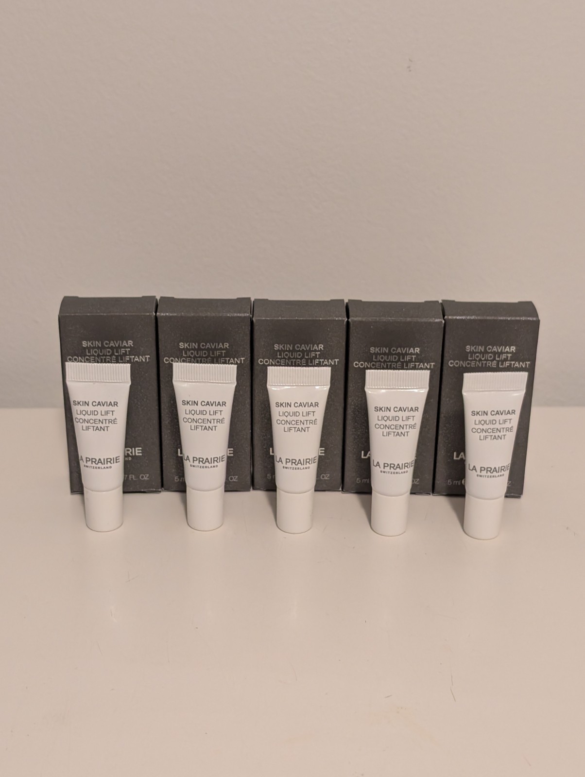 ⭐ NEW 5 x La Prairie Skin Caviar Liquid Lift 0.17oz / 5mL = 0.85 oz/ 25mL TOTAL