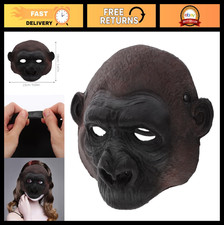 Realistic Gorilla Mask - Monkey Chimp Orangutan Costume Prop for Halloween Party
