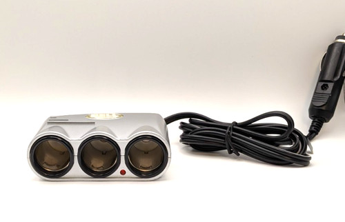 Bell Automotive 39061-8 Silver Triple Socket Splitter Adapter Power Outlet