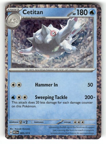 Cetitan 005/015 holo Promo McDonald's Collection 2023 Pokemon MP Anesaki Dynamic