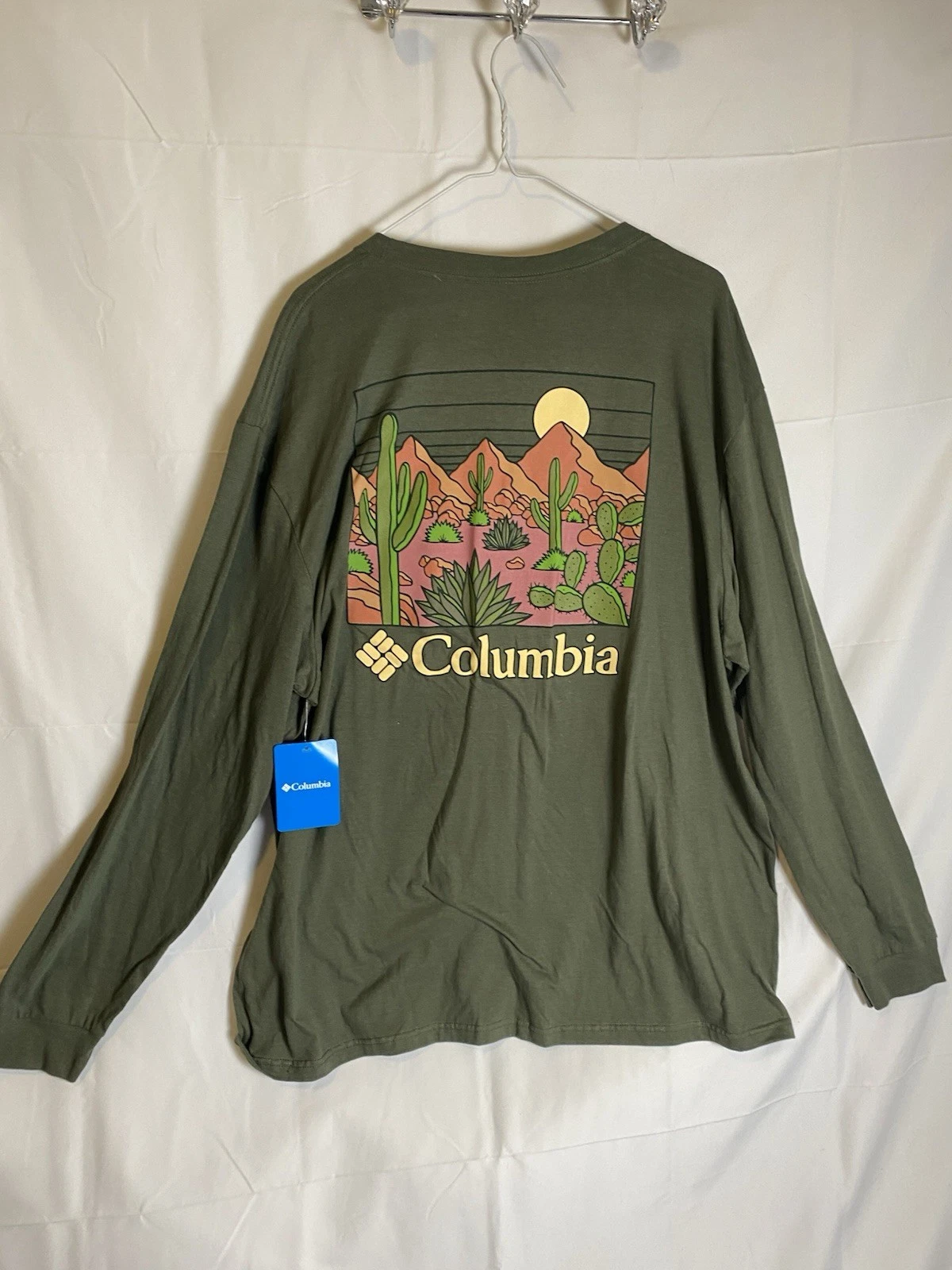 Columbia Outdoor Camping/Fish Desert SZ 2XL Green LS