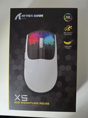 Attackshark X5 RGB WEIGHTLESS Gaming Maus 49g OVP