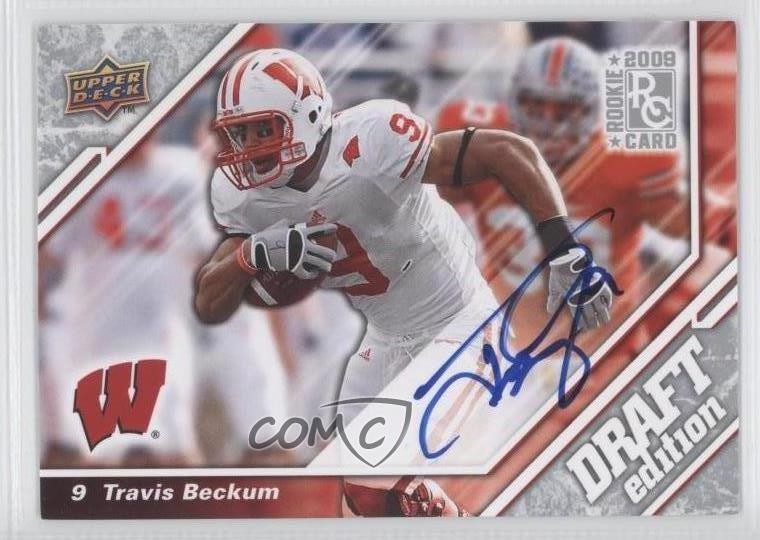 2009 Upper Deck Draft Edition Auto Travis Beckum #35 Auto 1p9