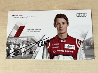 Oliver Jarvis Audi Sport Team Joest Original Autogrammkarte